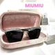 thumbnail image 1 of miumiu sunglasses eyewear glitter black ladies used, 1 of 6