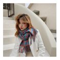 thumbnail image 4 of Womens Plaid Scarf Large Long Blanket Check Wrap Shawl with Tassel, 4 of 7