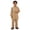 Khaki, variant on Summer Boys Outfits Teenage Long Sleeve Ational Embroidered Arab Top and Pants 2 Piece Robe Suit Clothing Set Black Size 8-9 Y