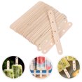 thumbnail image 5 of Palitos de paleta de madera con agujeros, palitos artesanales de madera Natural, palitos de helado para manualidades, pintura y encerado, 100 Uds., 5 of 5