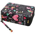 thumbnail image 1 of FrostHike Portable Colored 184 Slots Pencil case Organizer with Printing Pattern for Prismacolor Watercolor Pencils, Crayola Colored Pencils, Marco Pencils, 1 of 5