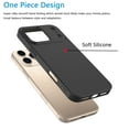 thumbnail image 5 of For Apple iphone 17 Pro Max Case, Liquid Silicone Cell Phone Case for iphone 17 Pro Max, Ebizware Shockproof Full-Body Protective Rugged Rubber Ultra Slim Cover with Microfiber Lining - Black, 5 of 9