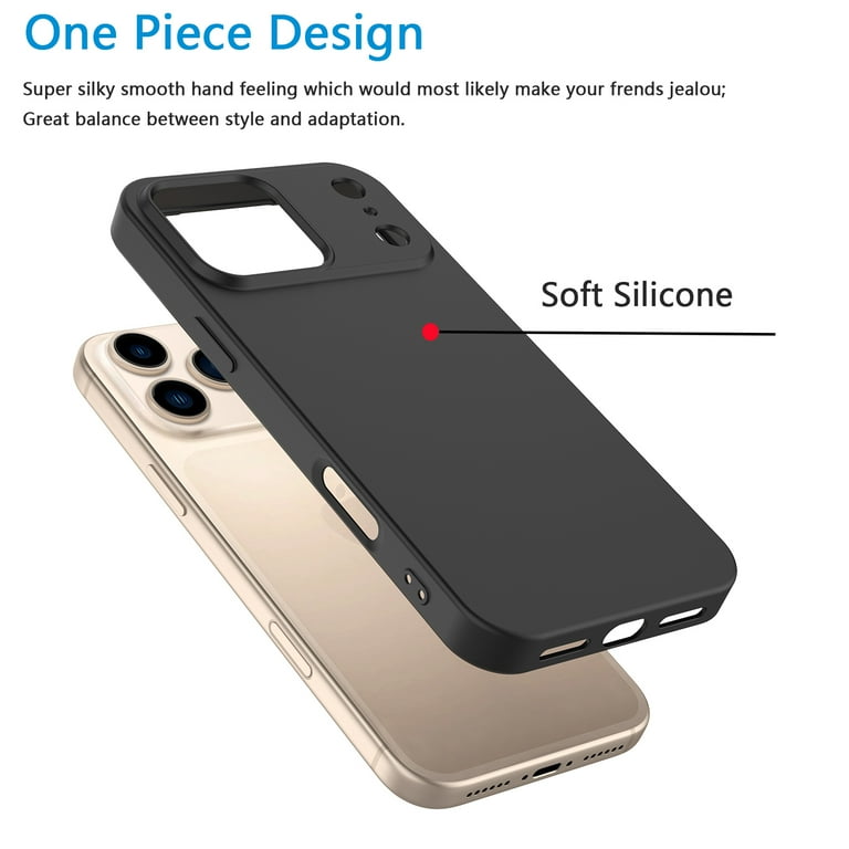 For Apple iphone 17 Pro Max Case, Liquid Silicone Cell Phone Case