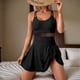 thumbnail image 4 of Traje de Baño de una Pieza para Mujer, Traje de Baño con Control de Abdomen, Tirantes Ajustables, Negro, Talla S, 4 of 10