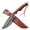 Kukri, variant on Plys Hunting Knife 5 inch Fixed Blade Outdoor Tactical Knives with Leather Sheath, Wood Handle for Camping Fishing Hiking