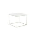 thumbnail image 2 of HomeRoots 400527 Modern Gloss & Chrome Cube Side Table, White, 2 of 3
