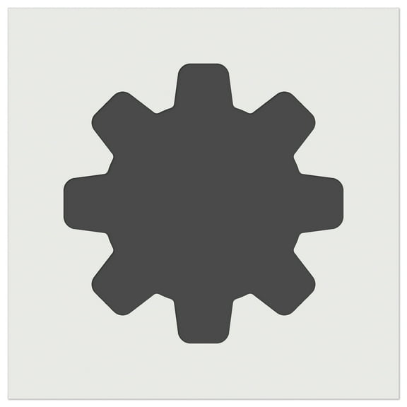 Gear Solid DIY Cookie Wall Craft Stencil - 5.5 Inch
