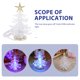 thumbnail image 4 of Lámpara de mesa LED con forma de árbol de Navidad brillante, luz nocturna USB, RGB, 7 colores intermitentes, lámpara decorativa de noche para el hogar, regalos de Navidad (punta dorada del árbol), 4 of 8