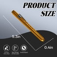 thumbnail image 7 of HIBIBUD 2 Pcs 5.3" Rechargeable Pen Light, Pocket Flashlight in Gold, 7 of 7