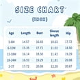 thumbnail image 7 of Happy Town Newborn Baby Girls Swimsuit Summer One-Piece Long Sleeve Floral Bathing Suit, 7 of 7