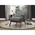 thumbnail image 7 of Tcbosik Accent Chair with Upholstery and Solid Wood Frame, Classic Mid-Century Modern Living Room Furniture for Extra Seating, Gray, 7 of 7