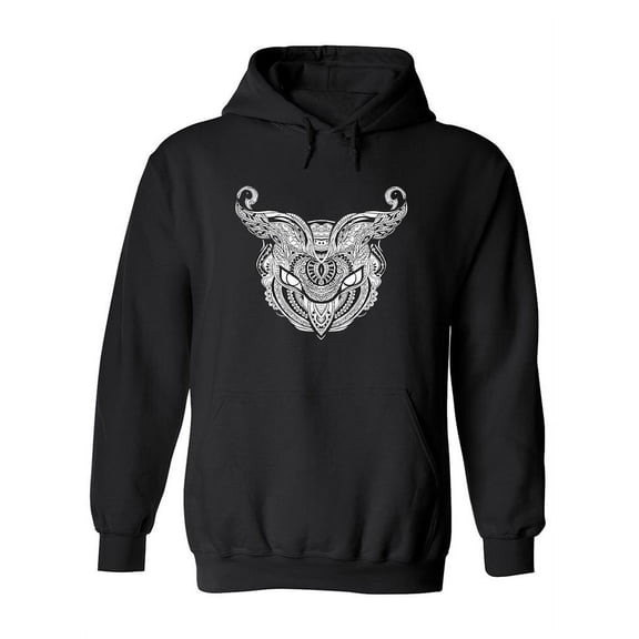 Zentangle Owl Head Hoodie Women -Image by Shutterstock, Female Large