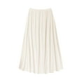 thumbnail image 3 of DuoJiaJ Women's Solid Color Skirt Base Skirt No Penetration Skirt (70CM) Skirts For Women Beige One Size, 3 of 3