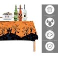 thumbnail image 3 of Mantel Desechable de Halloween KEWITY plástico impermeable 130x220cm Calabazas moradas, 3 of 5