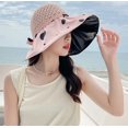 thumbnail image 2 of CoCopeaunt Wide Brim Sun Hat Women UV Protection Bucker Hat Chic Dots Soft Foldable Ponytail Cap Visors Beach Outdoor Summer, 2 of 2