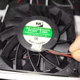thumbnail image 4 of DZ12038B24UA 120mm 24V 2.00A High Airflow Cooling Fan, Dual Ball Bearing, 120x120x38mm Brushless Fan for Frequency Inverters Black Plug, 4 of 4