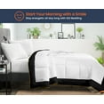 thumbnail image 2 of SGI Microfiber Comforter Set Alaskan King Size Black Two Tone Style 3 PC, 2 of 5