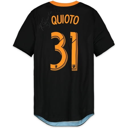 Memorabilia Autographed Jerseys - Romell Quioto Houston Dynamo Autographed Match-Used Black #31 Jersey vs. FC Dallas on September 1, 2018 - Fanatics Authentic Certified