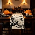 thumbnail image 6 of UALSRZL Halloween Table Runner, 72x13in Halloween Pumpkin Crow Ghost Table Runner, Dining Tables Runners for Home Table Mantel Decor, Multicolor, 6 of 6