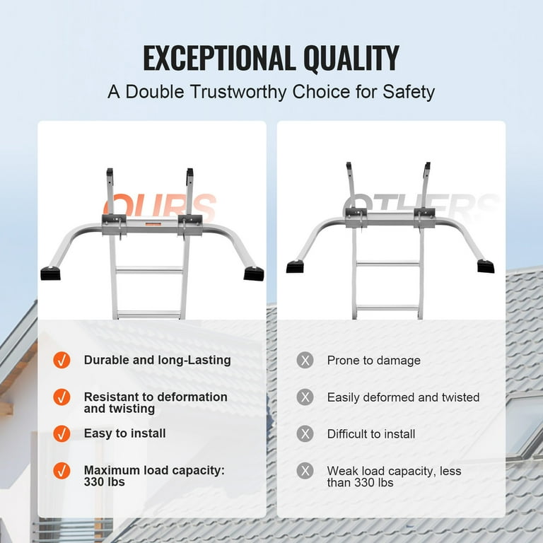 KFFKFF Extendable Ladder Stabilizer with U-Lock Clip photo 4