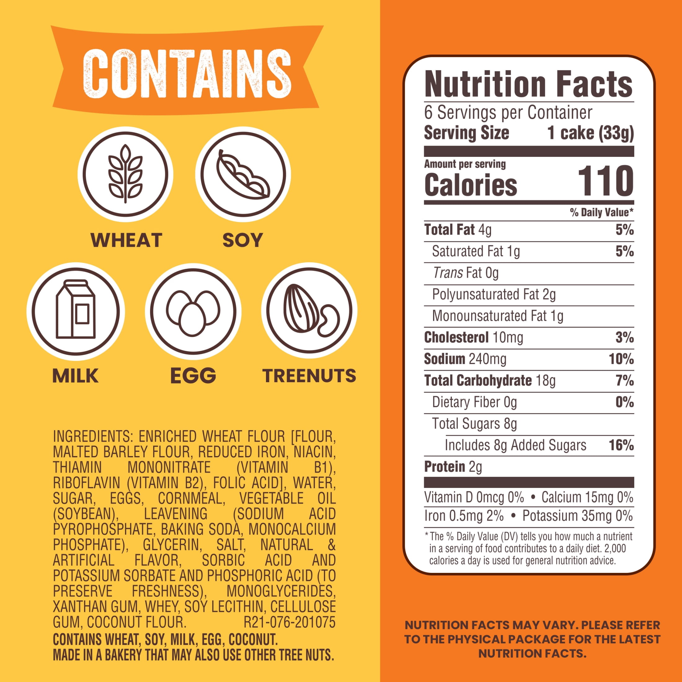 Thomas' Toast-R-Cakes Corn Cakes, 6 count, Corn Bread, 7 oz Tray