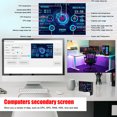thumbnail image 1 of Dual USB Type-C PC Pantalla secundaria CPU GPU RAM HDD Monitor para Mini ITX (Negro), 1 of 7
