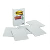 Post-it Grid-Lined Sticky Notes, 4in. x 6in., White with Blue Grid Lines