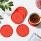 thumbnail image 3 of Diamond thread coasters Heat- coasters (wine red), 3 of 5