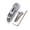 Silver, variant on Professional Electric Bass Bridge Vertical Brass Saddles, String-Through Design & Gold Finish for Resonance Tuning