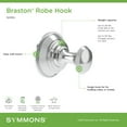 thumbnail image 2 of Symmons 583RHMB Braston Single Robe Hook - Black, 2 of 7