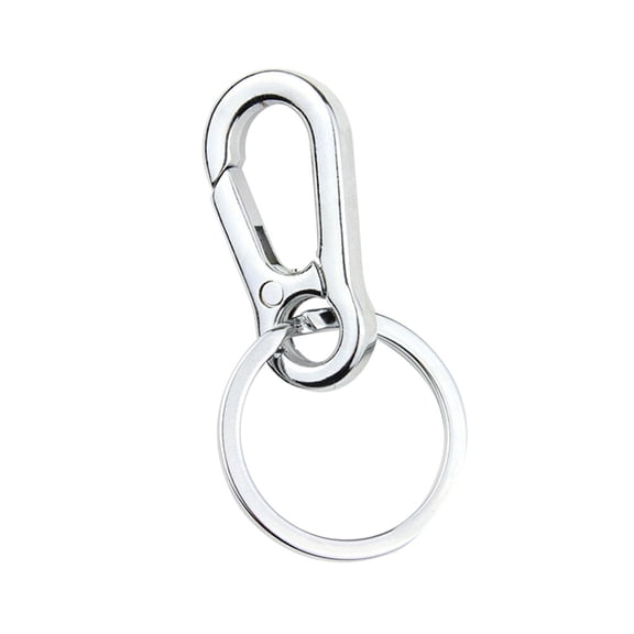 GAXIRE Climbing Keychain Metal Auto Keyring Plated Silver for Key Holding 1Pc