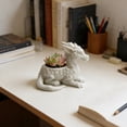 thumbnail image 3 of Mythical Dragon Planter Pot, 3D Printed Sculpture Flower Pot for Succulents Small Plants Home Office Garden Decor Gift for Fantasy Lovers, 3 of 7