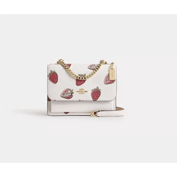 Coach Mini Klare Crossbody Bag With Strawberry Print
