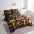 thumbnail image 3 of Homewish Bohemain Style Plant 7-Piece Twin Bedding Sets,Rustic Mushroom Bedding Comforter Set,Brown Flower Floral Sheet Sets For Men Women,Microfiber Bedroom Decor Reversible, 3 of 8