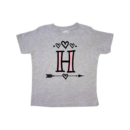 

Inktastic Letter H Monogram Tribal Arrow Gift Toddler Toddler Girl T-Shirt