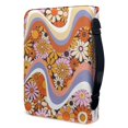 thumbnail image 3 of HELLHERO Retro Floral Print Bible Cover with Storage Bookmark Belt Church Bible Bag for Outdoor Study, PU Leather Bible Covers for Bible Study, 3 of 12