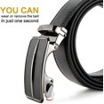 thumbnail image 4 of BOSTANTEN Mens Belt Leather Ratchet Dress Belt with Sliding Adjustable Buckle, Trim to Fit, 4 of 13