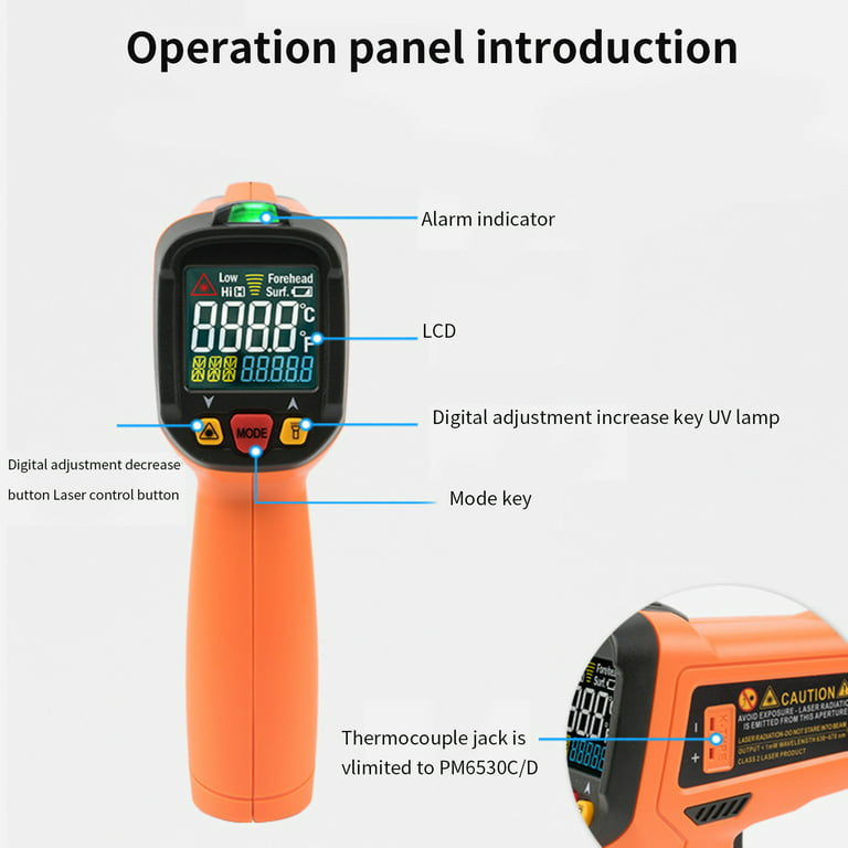Infrared Thermometer Gun Temperature Meter Tester Cooking Food