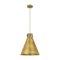 thumbnail image 2 of 410-1PL-BK-M411-14BK Innovations Lighting Newton Cone - 1 Light Cord Hung Pendant In Industrial Style-15.38 Inches Tall and 14 Inches Wide-Matte Black, 2 of 7