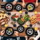 thumbnail image 4 of Vajilla Desechable Temática Carreras Vajilla 24 Platos con Forma de Rueda de Coche para Fiestas de C, 4 of 8
