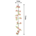 thumbnail image 3 of Efavormart 6 ft Blush Silk Peony Garland with Bendable Wire Vines Artificial Flower Garlands with Leaves for Wedding Decoration, 3 of 11