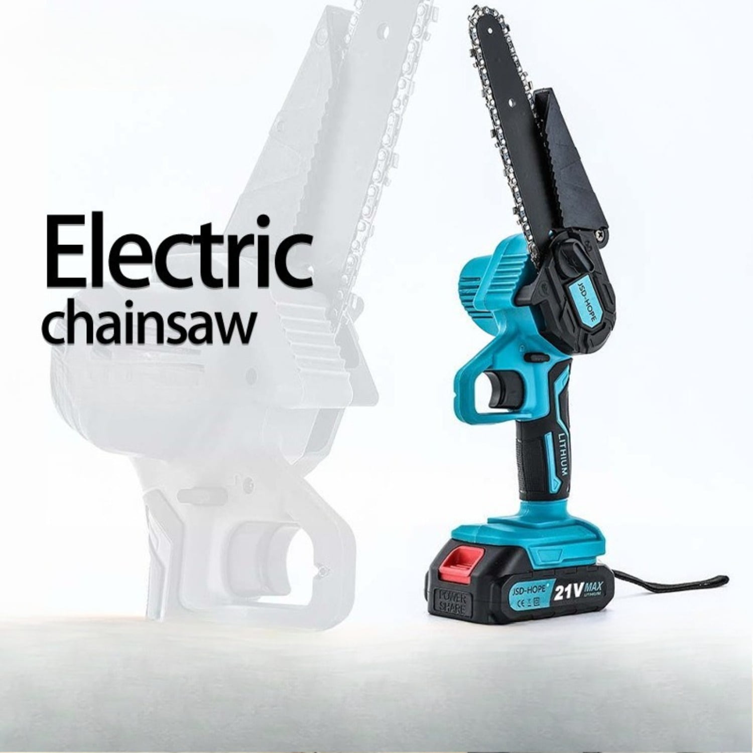 6-Inch Cordless Chainsaw-Compact Electric Chainsaw with Lithium-Ion Battery, Lightweight Handheld Design for Wood Cutting, Tree Pruning&Branch Trimming, Ideal for Home Garden and Outdoor Use