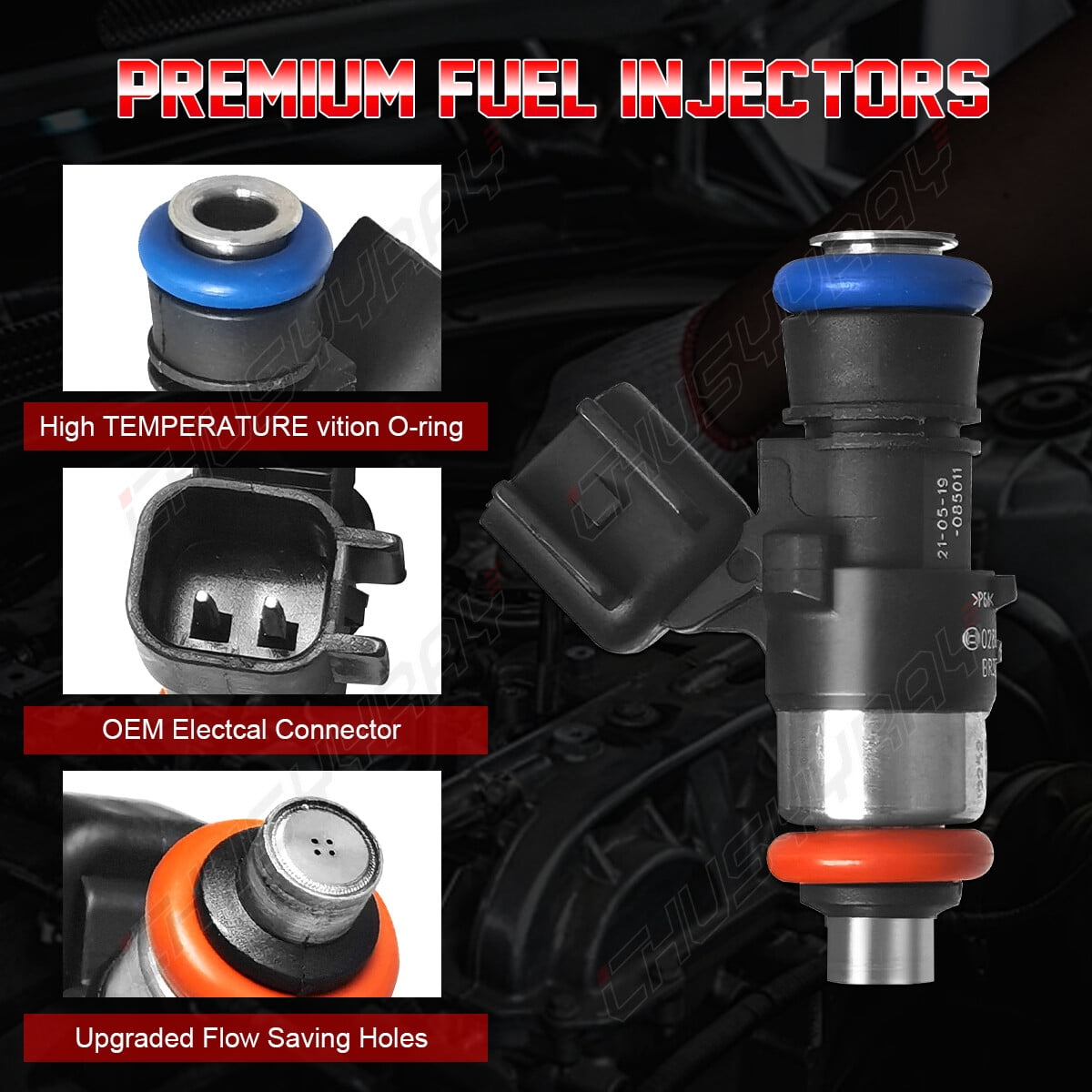 6* Fuel Injectors 0280158191 For 2013 2014 2015 2016 2017 Ford Taurus 3.5L V6