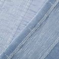 thumbnail image 6 of Dainty Home Megan 3D Linen Textured Linen Look Chenille Striped Designed Fabric Shower Curtain 70"W x 72"L in Denim Blue, 6 of 9