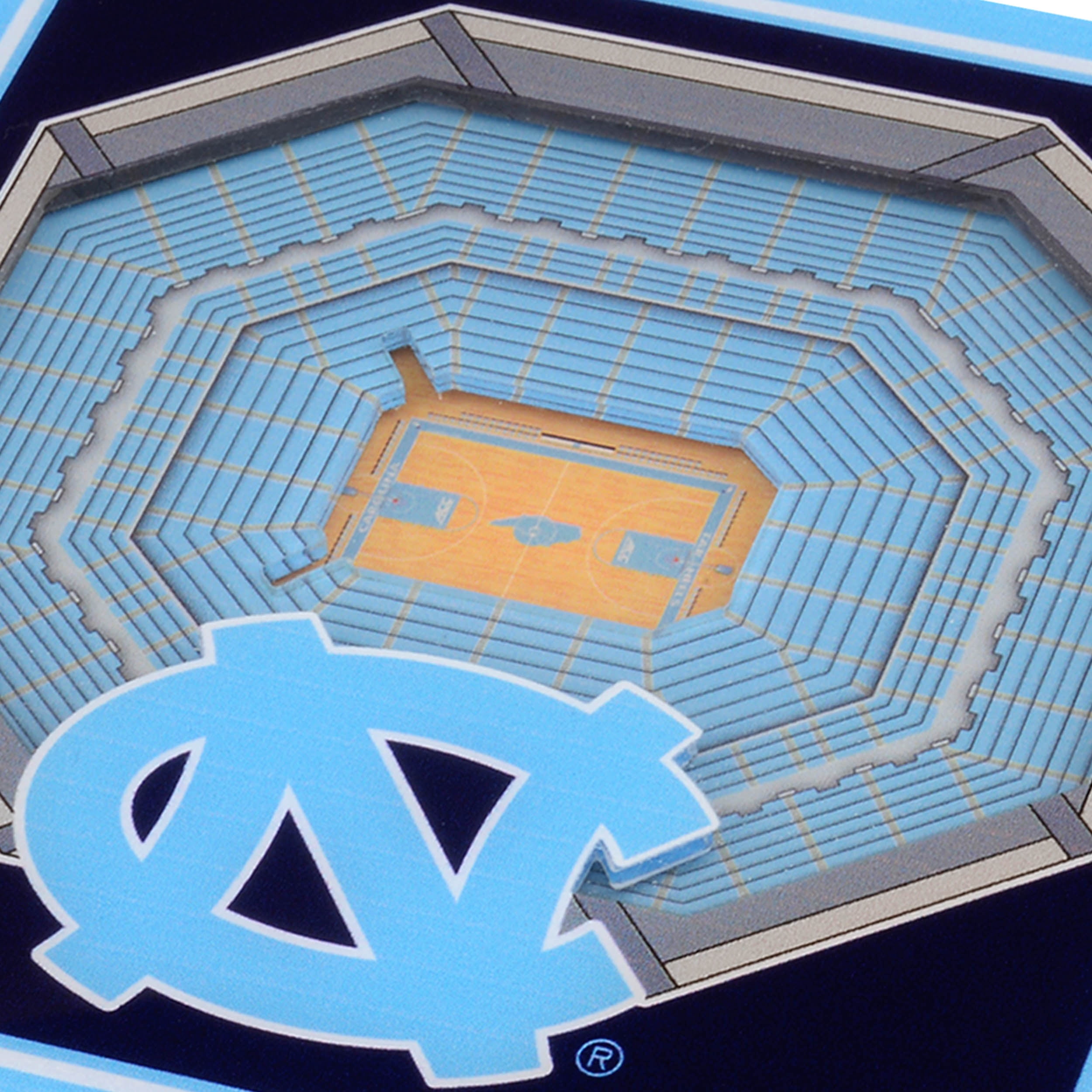 YouTheFan NCAA North Carolina Tar Heels Stadiumview Cribbage