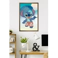 thumbnail image 2 of Disney Lilo And Stitch: Beach Vibes - Hang Loose Wall Poster, 22.375" x 34" Framed, 2 of 5