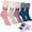 Multicolor-2, variant on 5 Pack Women Fuzzy Socks Thick Soft Warm Winter Wool Fluffy Cozy Socks Casual Home Sleep Socks with a Gift Box