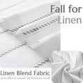 thumbnail image 4 of Cortinas de Lino a Rayas JINCHAN 61x61 cm 2 Paneles Gris Blanco, 4 of 7