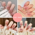 thumbnail image 3 of Press on Nails Uñas postizas europeas Press on Nails Sello UV Brillante Cobertura total Uñas postizas artificiales Uñas para mujeres, 3 of 5