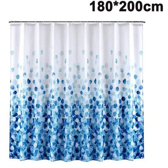 Rideau de Douche en Tissu Polyester Imperméable à l'Épreuve des Moisissures Rideau de Douche